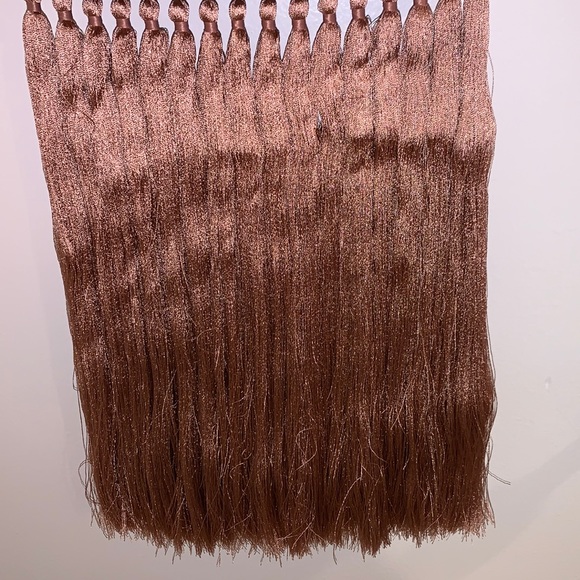 ZIMMERMANN velvet fringe pouch in pink - Picture 10 of 13